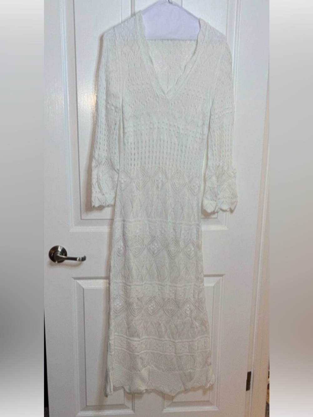 EUC ERES crocheted lace maxi dress beach cover size M